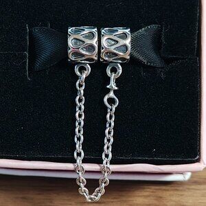 Authentic Pandora Raindrop Safety Chain 790315-05 Sterling Silver